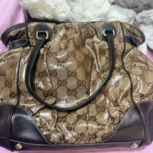 Authentic Gucci GG Crystal Coated Canvas Full Moon Large